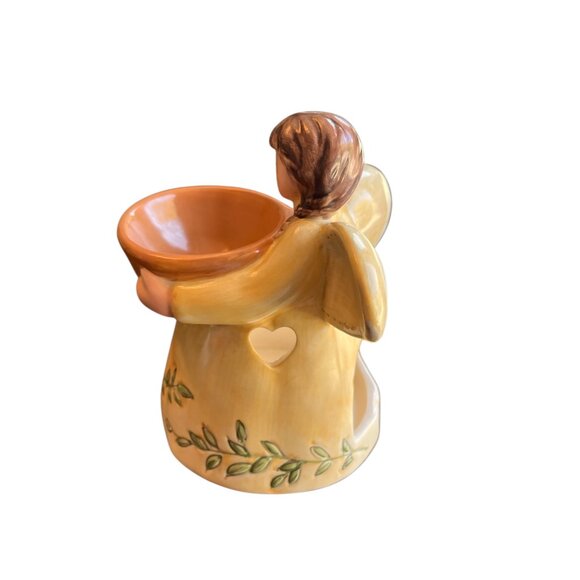 RUSS BERRIE Handpainted Angel Scented Wax Warmer or Candle Holder Vintage Dove - Picture 8 of 11
